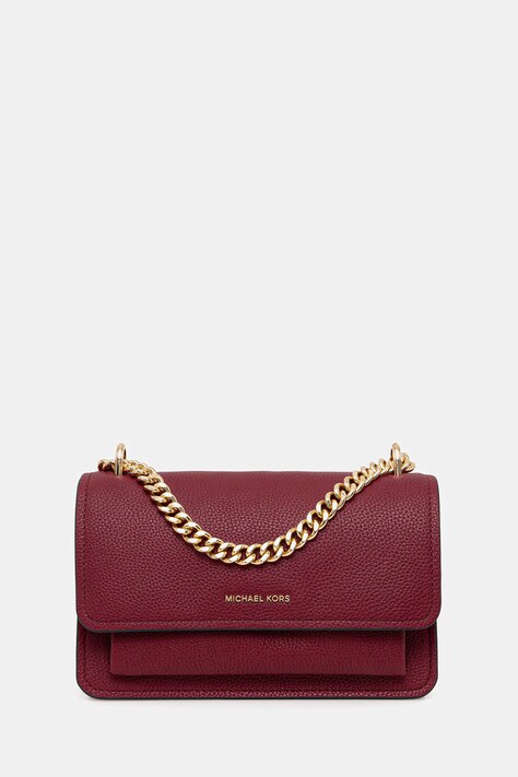 MICHAEL Michael Kors torebka skórzana kolor bordowy 30T4GC7L3T