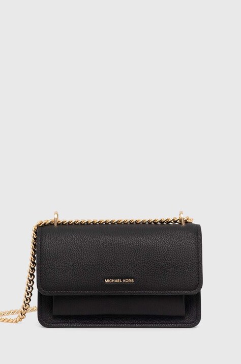 MICHAEL Michael Kors poseta de piele culoarea negru, 30T4GC7L3T