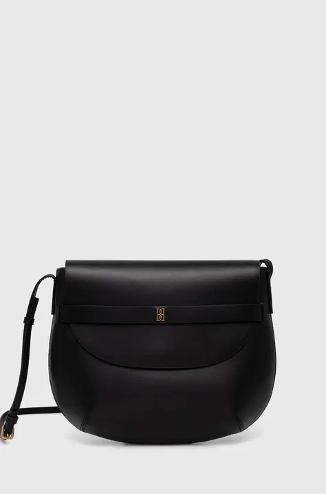 Δερμάτινη τσάντα By Malene Birger MAELLON χρώμα: μαύρο, Q70291045