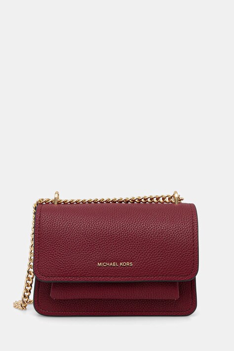 MICHAEL Michael Kors torebka skórzana kolor bordowy 32T4GC7C1T
