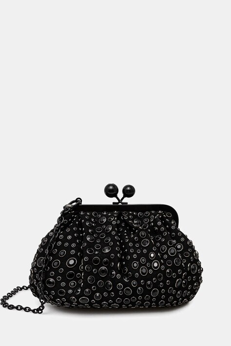 Weekend Max Mara kopertówka kolor czarny 2425516115600