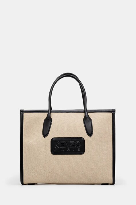 Kenzo torebka 18 Large Tote Bag kolor beżowy FE52SA211B01.99