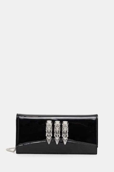 Шкіряна сумка Philipp Plein колір чорний AADA WBA2044 PLE010N