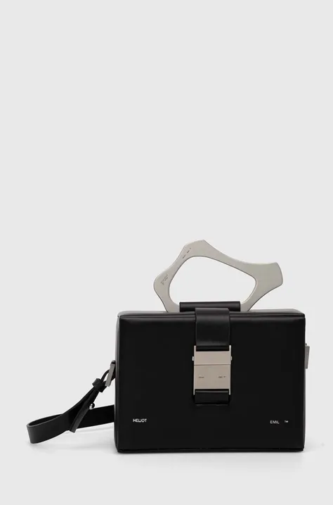 Шкіряна сумочка Heliot Emil колір чорний HE.15.41.BLK01