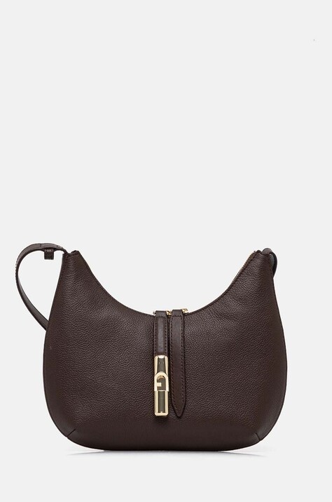 Furla torebka skórzana kolor brązowy WB01500.BX3353.2460S