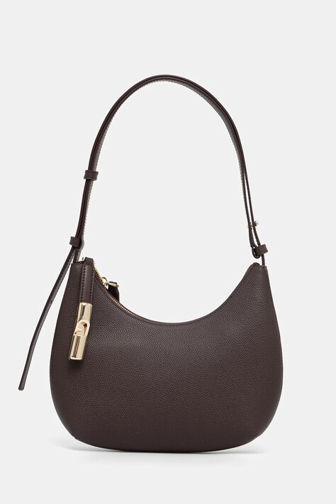 Furla χιαστί γυναικεία δερμάτινη Goccia S Shoulder Bag καφέ WB01500 BX3353 2460S