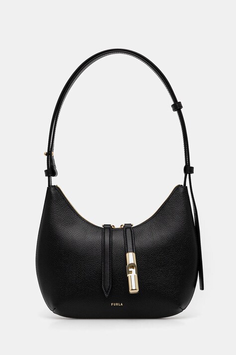 Furla torebka skórzana kolor czarny WB01500.BX3353.O6000