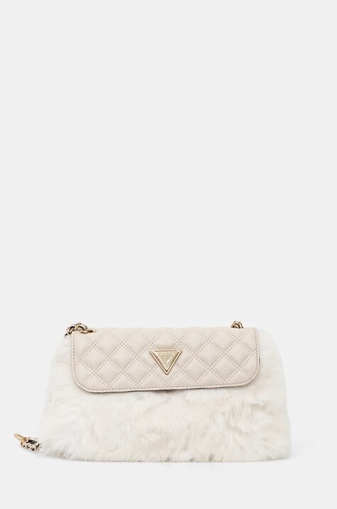 Guess poseta LISE culoarea bej, HWQF93 52210