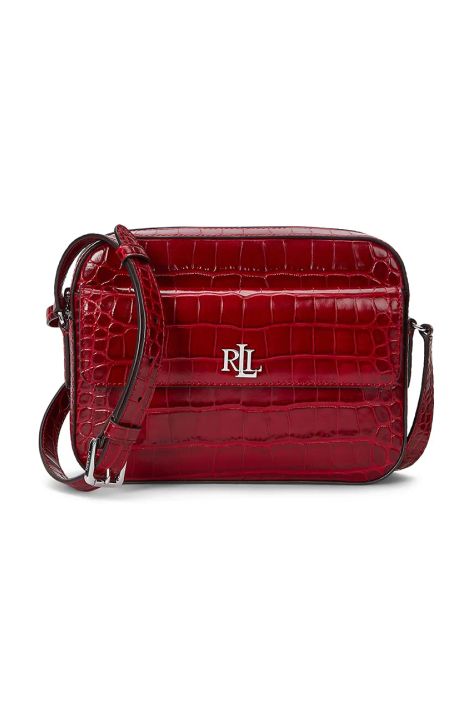 Lauren Ralph Lauren borsa a mano in pelle colore rosso 431950824