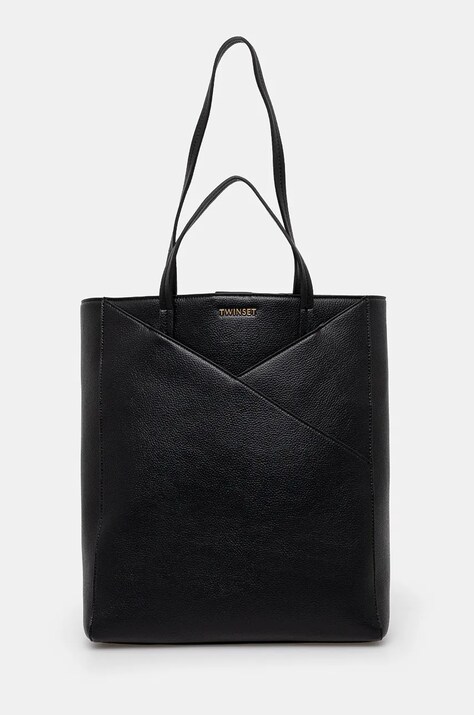 Twinset poseta culoarea negru, 242TD8220