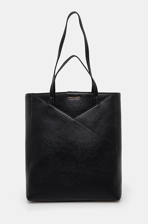 Τσάντα Twinset χρώμα: μαύρο, 242TD8220