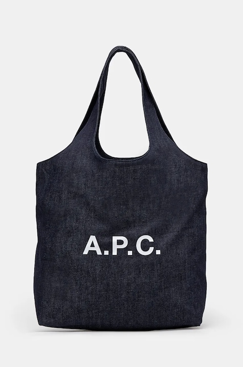 Kabelka A.P.C. Tote Ninon tmavomodrá farba, COCSX-M61565