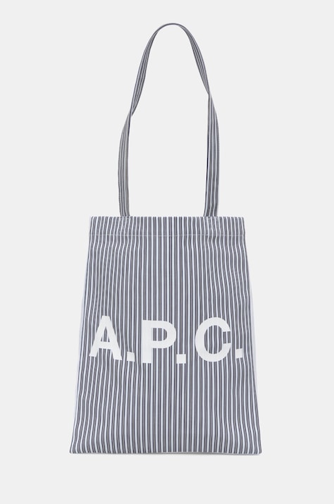A.P.C. torebka Tote Lou kolor niebieski COHDO-M61442