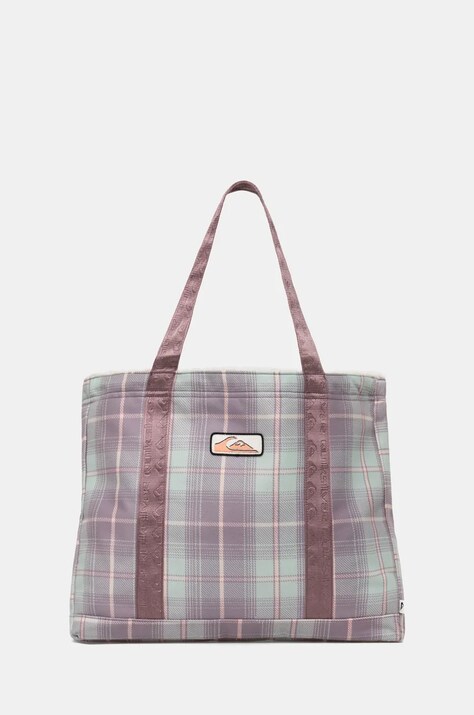 Quiksilver poseta Plaid Winter Bag culoarea roz, EQYBT03036