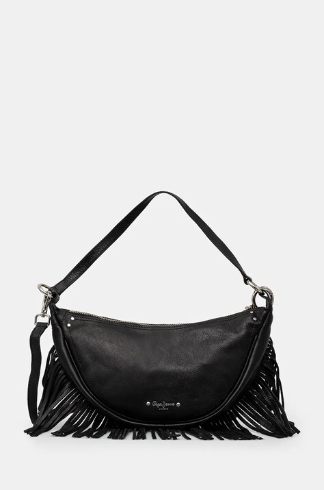 Pepe Jeans poseta de piele JANICE MAOS culoarea negru, PL031576