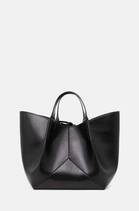 Victoria Beckham borsa a mano in pelle colore nero B424AAC005986A