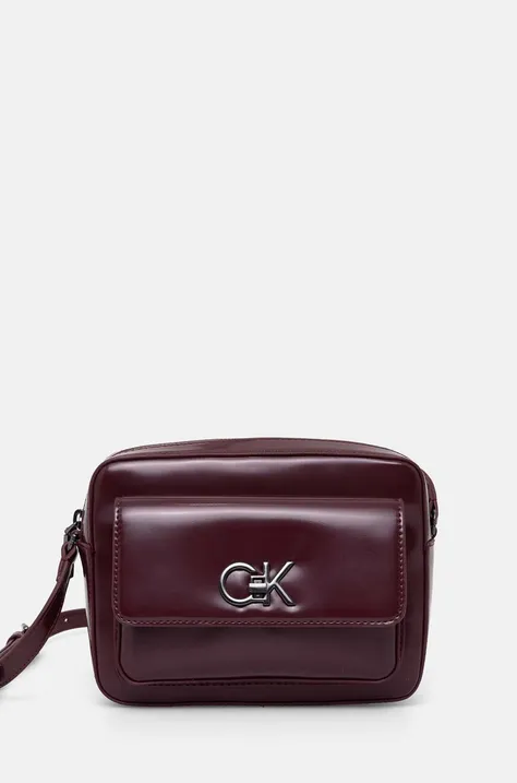 Τσάντα Calvin Klein χρώμα: μοβ, K60K612544