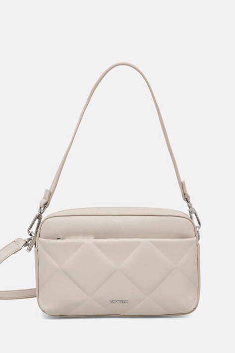 Kabelka Calvin Klein béžová barva, K60K612907