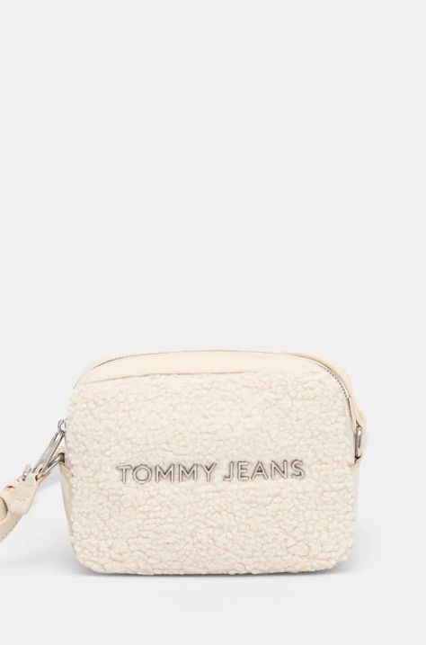 Kabelka Tommy Jeans béžová farba, AW0AW16493