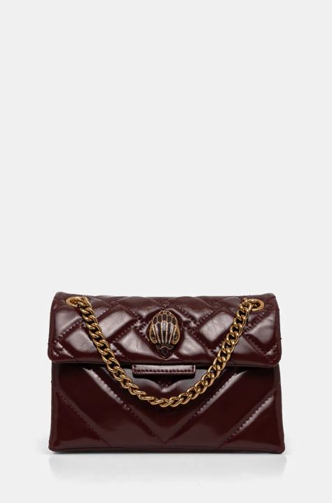 Kurt Geiger London poseta de piele KENSINGTON culoarea bordo, 2726754319