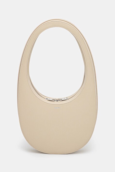 Kožená kabelka Coperni Swipe Bag béžová barva, COPBA01405