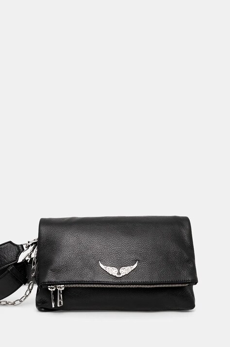 ZADIG&VOLTAIRE poseta de piele culoarea negru, LWBA00008