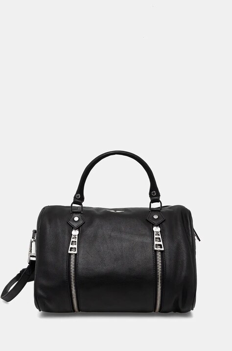 ZADIG&VOLTAIRE torebka skórzana kolor czarny LWBA00146