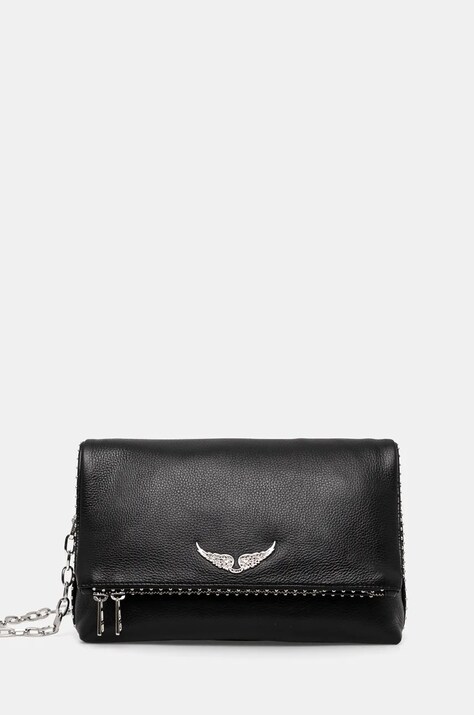 ZADIG&VOLTAIRE poseta de piele culoarea negru, LWBA00009