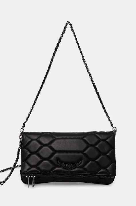 ZADIG&VOLTAIRE poseta de piele culoarea negru, LWBA02581