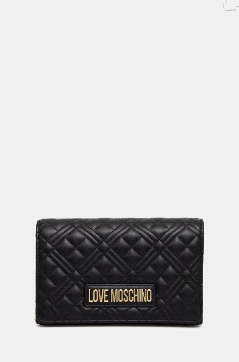 Τσάντα Love Moschino χρώμα: μαύρο, JC4079PP0L