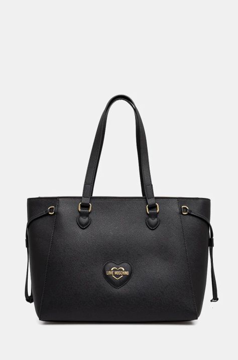 Torbica Love Moschino črna barva, JC4261PP0L