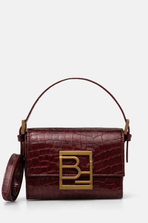 Кожаная сумочка By Far Fran цвет бордовый MWBTH001CL033BR045PL