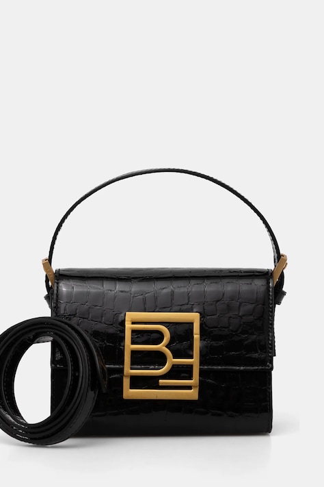 Кожена чанта By Far Fran в черно MWBTH001CL033BK001PL