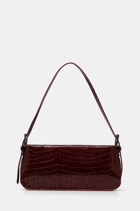 Кожена чанта By Far Dulce в бордо MWBSB009CL033BR045PL