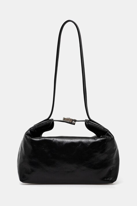 Kožená kabelka By Far Bea černá barva, MWBSB052LL002BK001PL