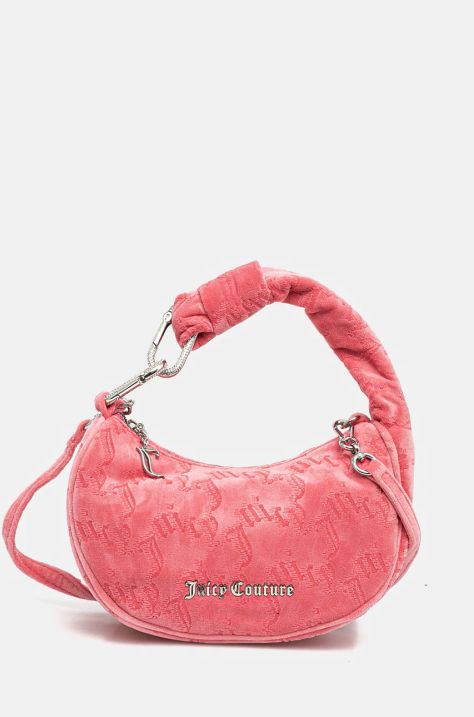 Zamatová kabelka Juicy Couture Blossom ružová farba, BIJL55311WYYJB3