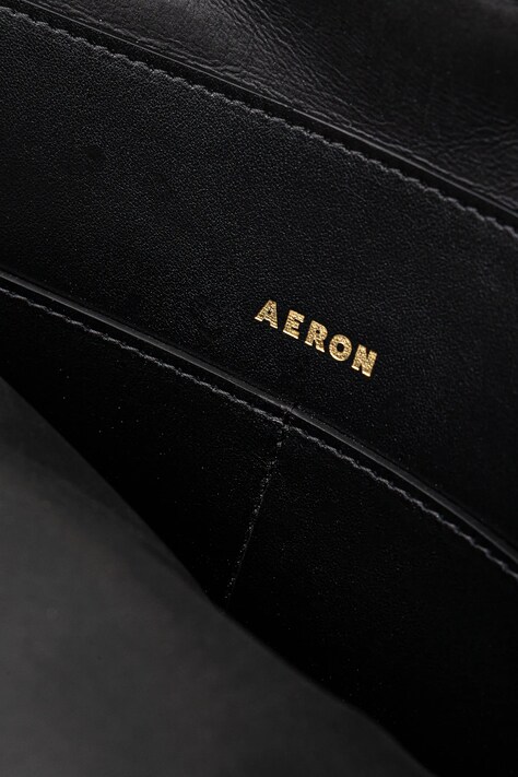 Шкіряна сумочка AERON — AW24-TOD34R, чорний — фото 5