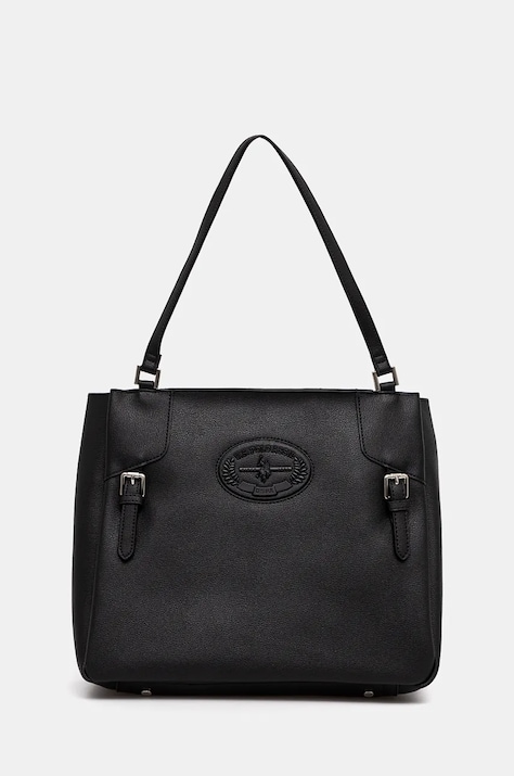 U.S. Polo Assn. poseta Retro culoarea negru, BIURQ8430WVW