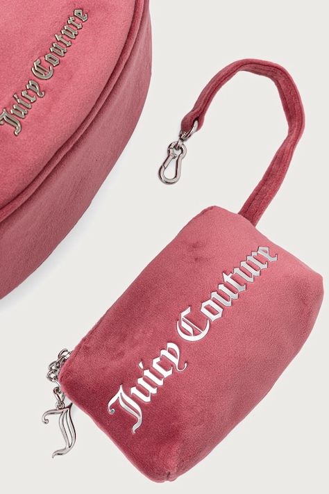 Juicy Couture Hobo táska női velúr Blossom rózsaszín BIJL55311WPO