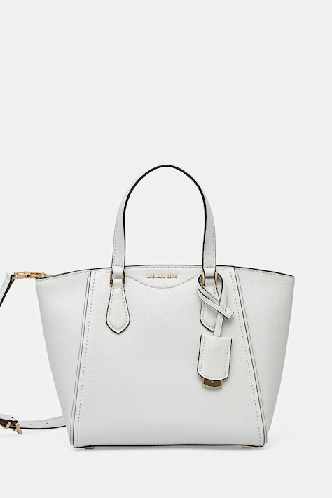 MICHAEL Michael Kors poseta de piele culoarea alb, 32F4GTBC1L