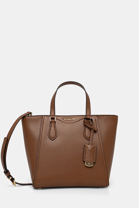 Kožená kabelka MICHAEL Michael Kors hnědá barva, 32F4GTBC1L