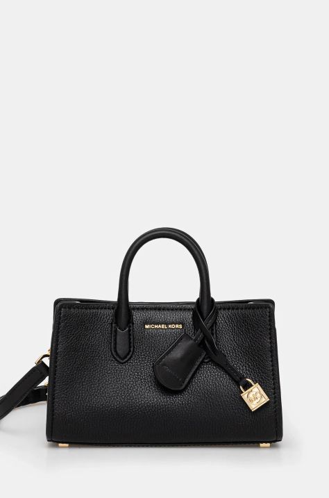 MICHAEL Michael Kors poseta de piele culoarea negru, 32F4GETC0L