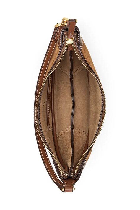 Polo Ralph Lauren сумочка hobo жіноча шкіряна — AW24-TOD3BC, коричневий — фото 4