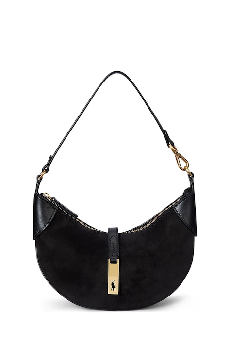Polo Ralph Lauren hobo kabelka dámská kožená černá 428929801