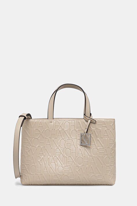 Armani Exchange torebka kolor beżowy 942646 CC793