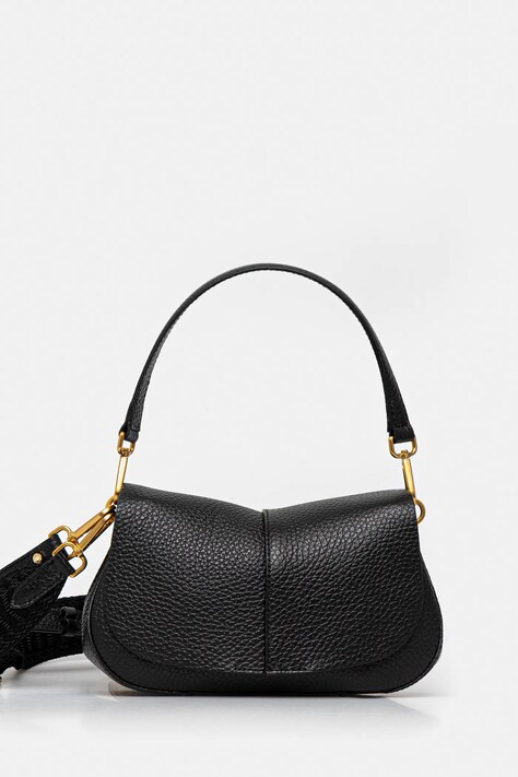 Δερμάτινη τσάντα Gianni Chiarini χρώμα: μαύρο, BS 11088 TKL-NA