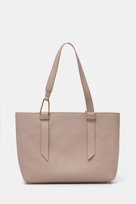 Kožená kabelka Coccinelle béžová barva, E1 R1K 11 02 01