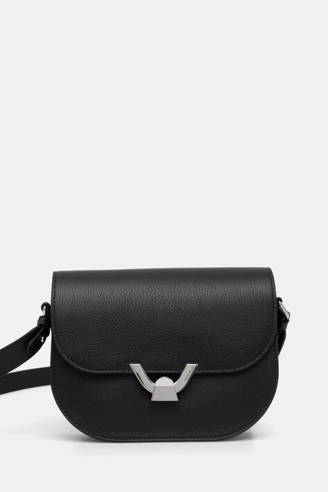 Kožená kabelka Coccinelle černá barva, E1 QTF 15 03 02