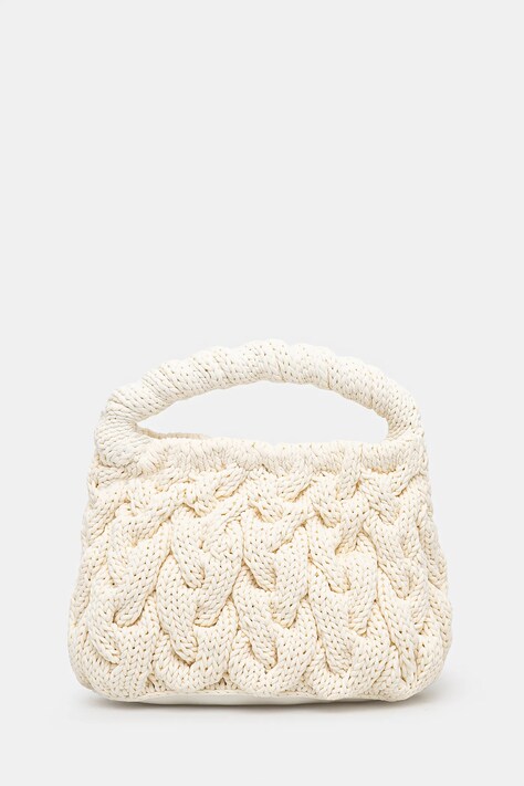 Чанта JW Anderson Cable Knit Bag в бежово HB0692.FA0345.002