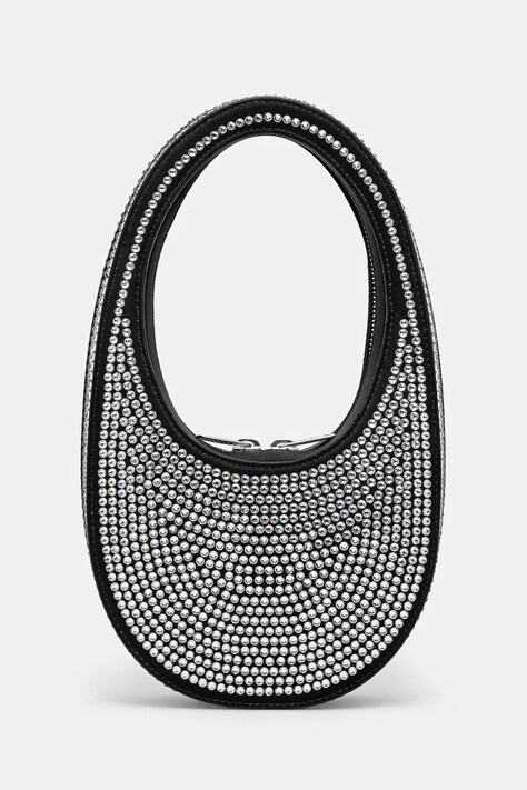 Coperni borsetta Crystal-Embellished Mini Swipe colore nero COPBA01BIS455